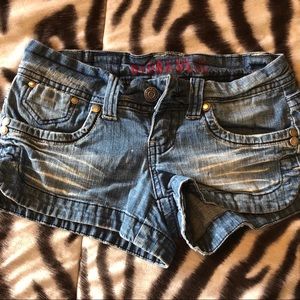 Hydraulic Denim Shorts